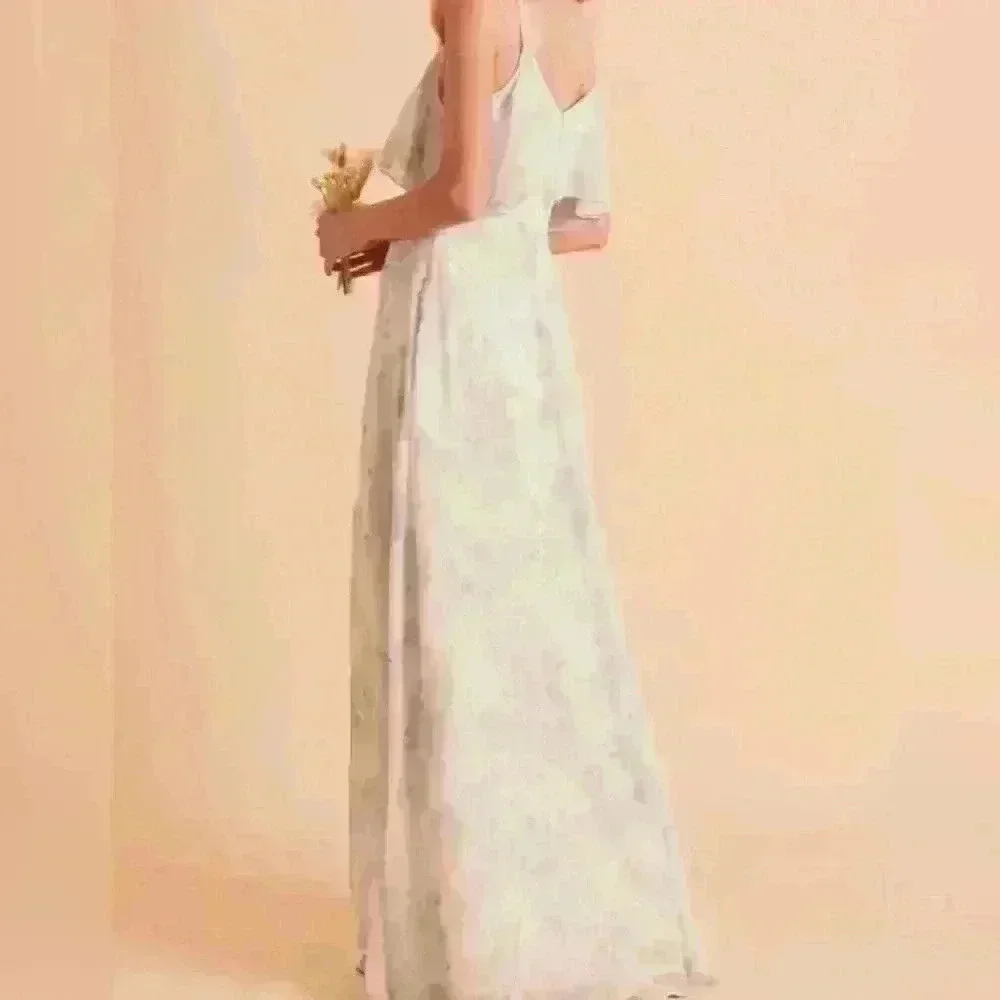 Birdy Grey Sage Bouquet Jane Convertible Bridesmaid Dress Size XS